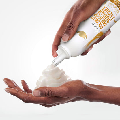 Dove Whipped Shower Foam Coconut & Lychee - Hydrating Body Wash for Soft Skin, 10.3 oz Avelisse