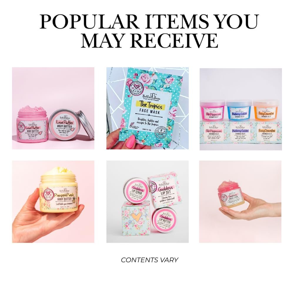 Bella & Bear Mini Mystery Box – Surprise Beauty & Bath Gift Set for Women – $60+ Value, Cruelty-Free & Vegan Avelisse
