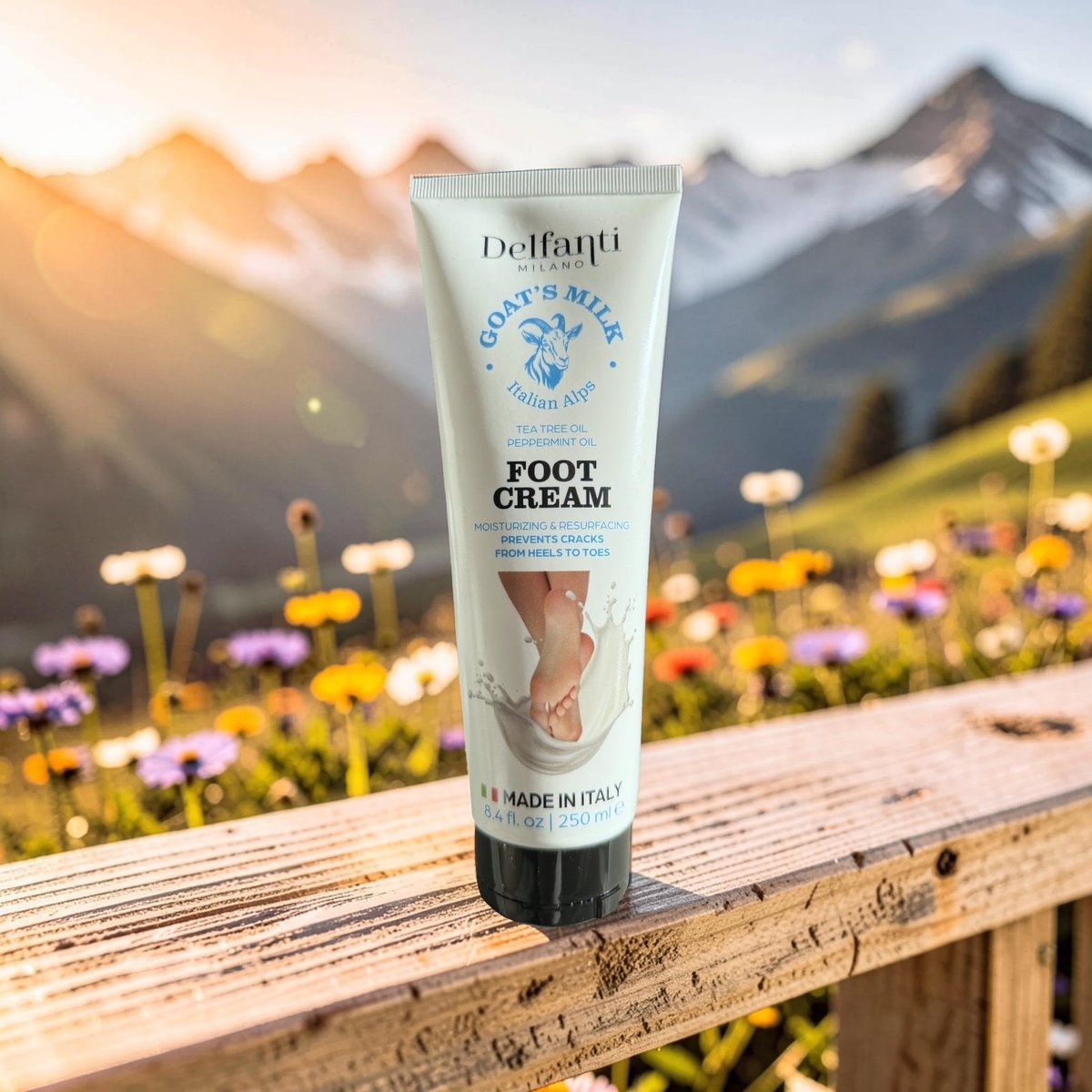 Goat Milk Moisturizing Hand Cream – 8.4 oz (250mL) – Made in Italy – Delfanti-Milano Avelisse