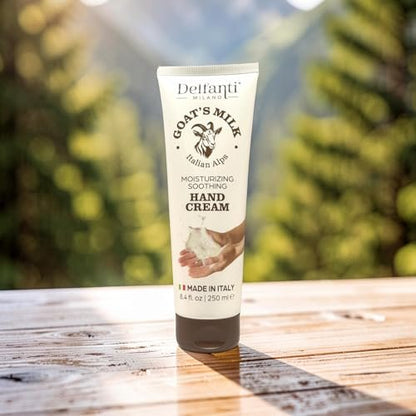 Goat Milk Moisturizing Hand Cream – 8.4 oz (250mL) – Made in Italy – Delfanti-Milano Avelisse