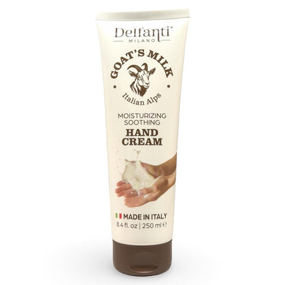 Goat Milk Moisturizing Hand Cream – 8.4 oz (250mL) – Made in Italy – Delfanti-Milano Avelisse