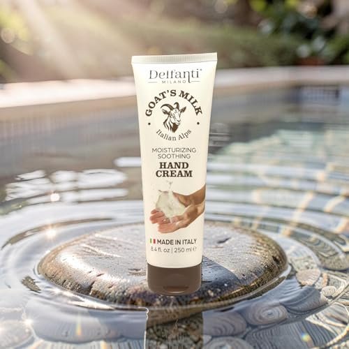 Goat Milk Moisturizing Hand Cream – 8.4 oz (250mL) – Made in Italy – Delfanti-Milano Avelisse