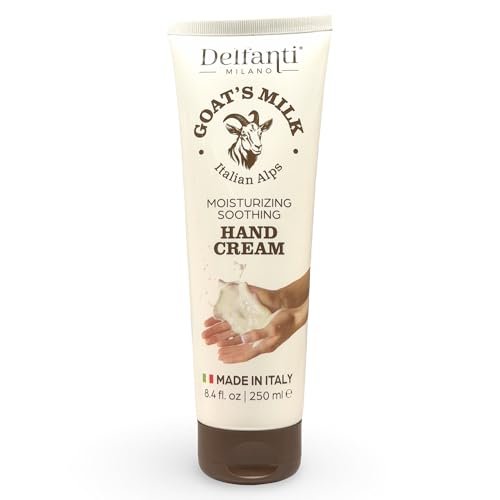 Goat Milk Moisturizing Hand Cream – 8.4 oz (250mL) – Made in Italy – Delfanti-Milano Avelisse