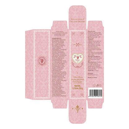 Flower Knows Strawberry Cupid Collection Scented Hand Cream - Moisturizing & Nourishing Butter Hand Lotion with Sweet Fragrance, Natural Ingredients, Travel Size 1.76 oz (Strawberry Milk Shake) Avelisse