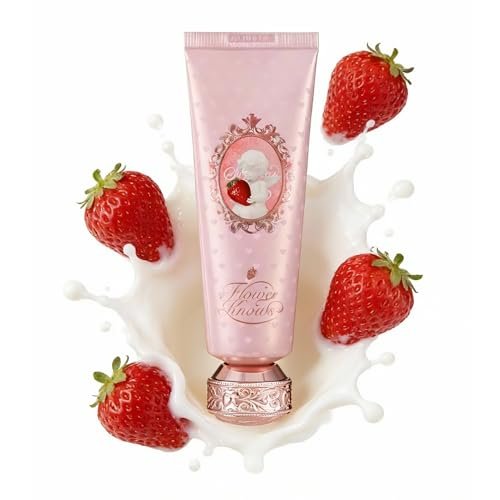 Flower Knows Strawberry Cupid Collection Scented Hand Cream - Moisturizing & Nourishing Butter Hand Lotion with Sweet Fragrance, Natural Ingredients, Travel Size 1.76 oz (Strawberry Milk Shake) Avelisse