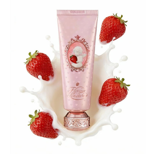 Flower Knows Strawberry Cupid Collection Scented Hand Cream - Moisturizing & Nourishing Butter Hand Lotion with Sweet Fragrance, Natural Ingredients, Travel Size 1.76 oz (Strawberry Milk Shake) Avelisse