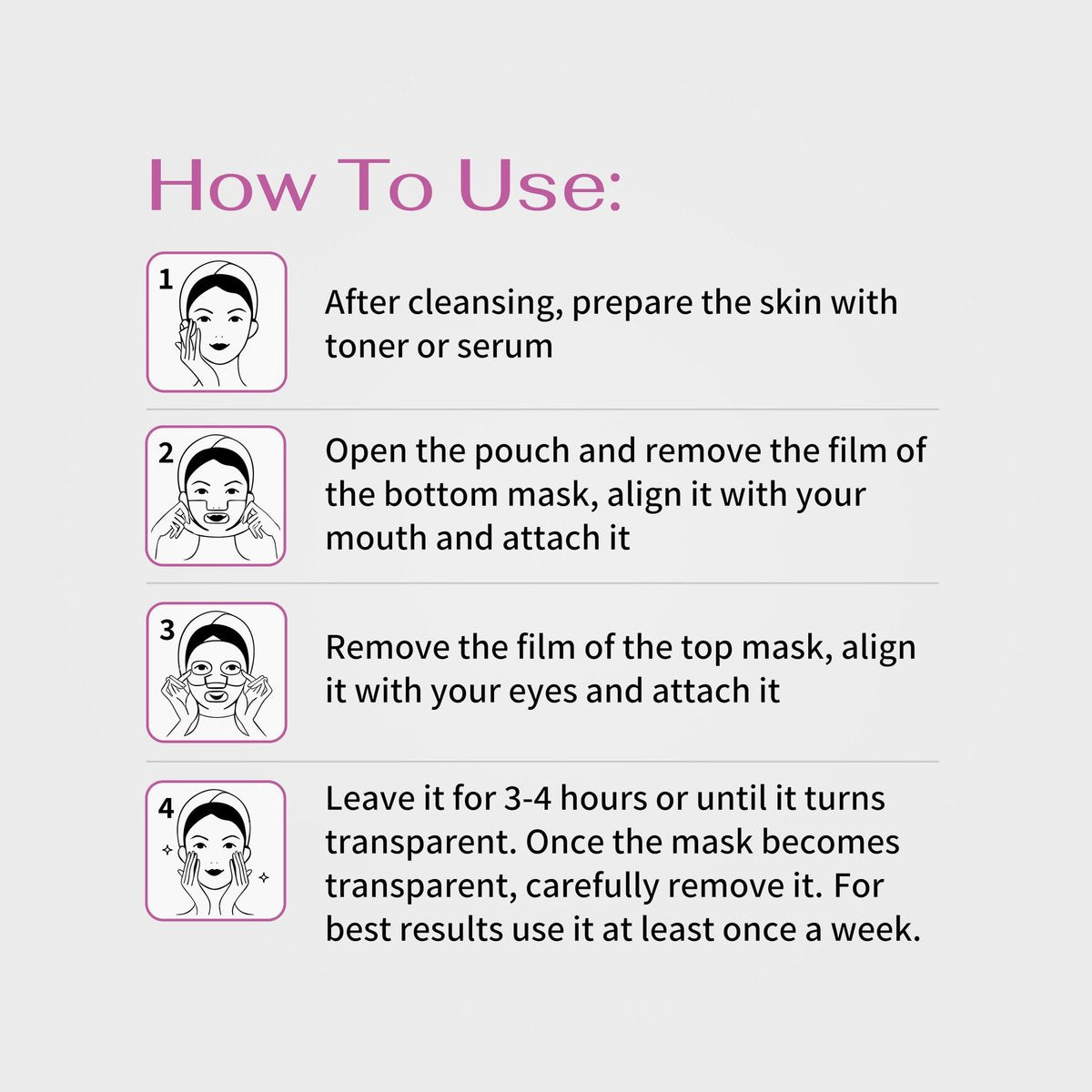 Koreana Skin K-Beauty PDRN DNA Complex Hydrogel Sheet Mask – Korean Regenerative Salmon DNA & Multi-Weight Hyaluronic Acid for Anti-Aging, Firming, Brightening, Deep Hydration – Box of 4 Avelisse