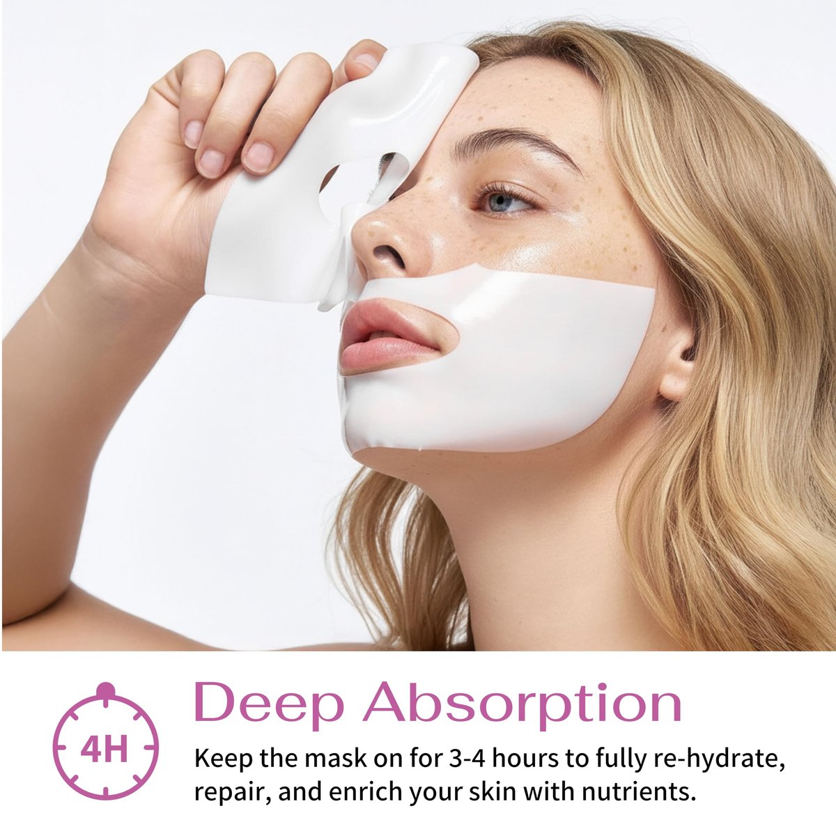 Koreana Skin K-Beauty PDRN DNA Complex Hydrogel Sheet Mask – Korean Regenerative Salmon DNA & Multi-Weight Hyaluronic Acid for Anti-Aging, Firming, Brightening, Deep Hydration – Box of 4 Avelisse