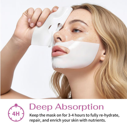 Koreana Skin K-Beauty PDRN DNA Complex Hydrogel Sheet Mask – Korean Regenerative Salmon DNA & Multi-Weight Hyaluronic Acid for Anti-Aging, Firming, Brightening, Deep Hydration – Box of 4 Avelisse