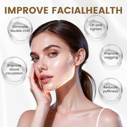 Lymphatic Drainage Massager Face Brush 2 Pack - Sculpt Jawline, Reduce Puffiness, Improve Skin Glow & Absorption