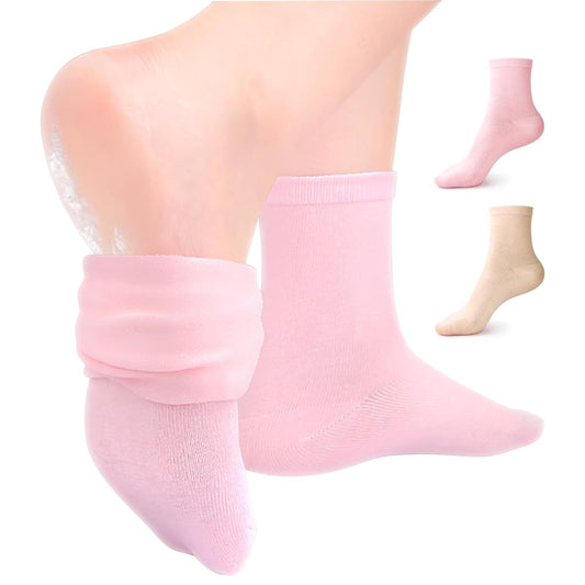 ESUOHYM Moisturizing Socks 2 Pairs - Silicone Socks for Dry Cracked Feet, Self Care Gifts for Women Avelisse