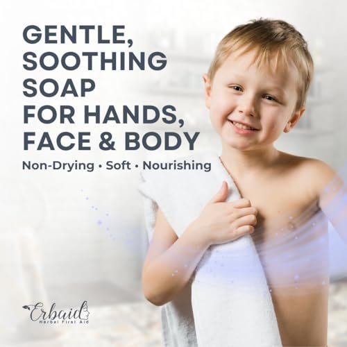 Natural Unscented Goat Milk Baby Soap Bar for Sensitive Skin – Gentle Wash & Bath Soap for Eczema, Dry, Itchy Skin Relief – Soothing Oatmeal & Honey – Made in USA - görsel 8