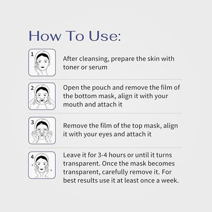 Koreana Skin GHK-Cu Copper Peptide Hydrogel Face Mask – Anti-Aging Collagen Booster for Skin Repair, Firming, Fades Acne Scars & Redness (4 Count) Avelisse