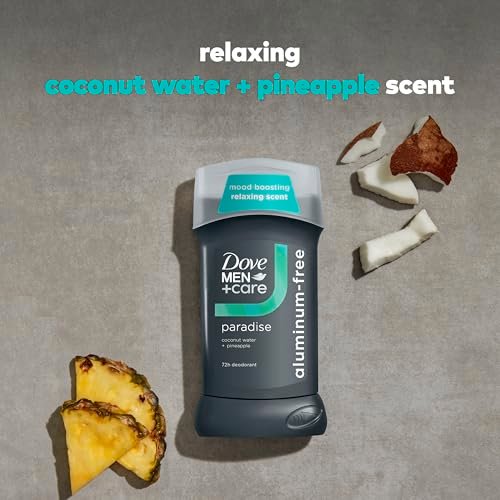 DOVE MEN + CARE Aluminum-Free Deodorant Stick, Paradise Mood Boosting Scent, 72h Odor Protection, 3 oz - görsel 6