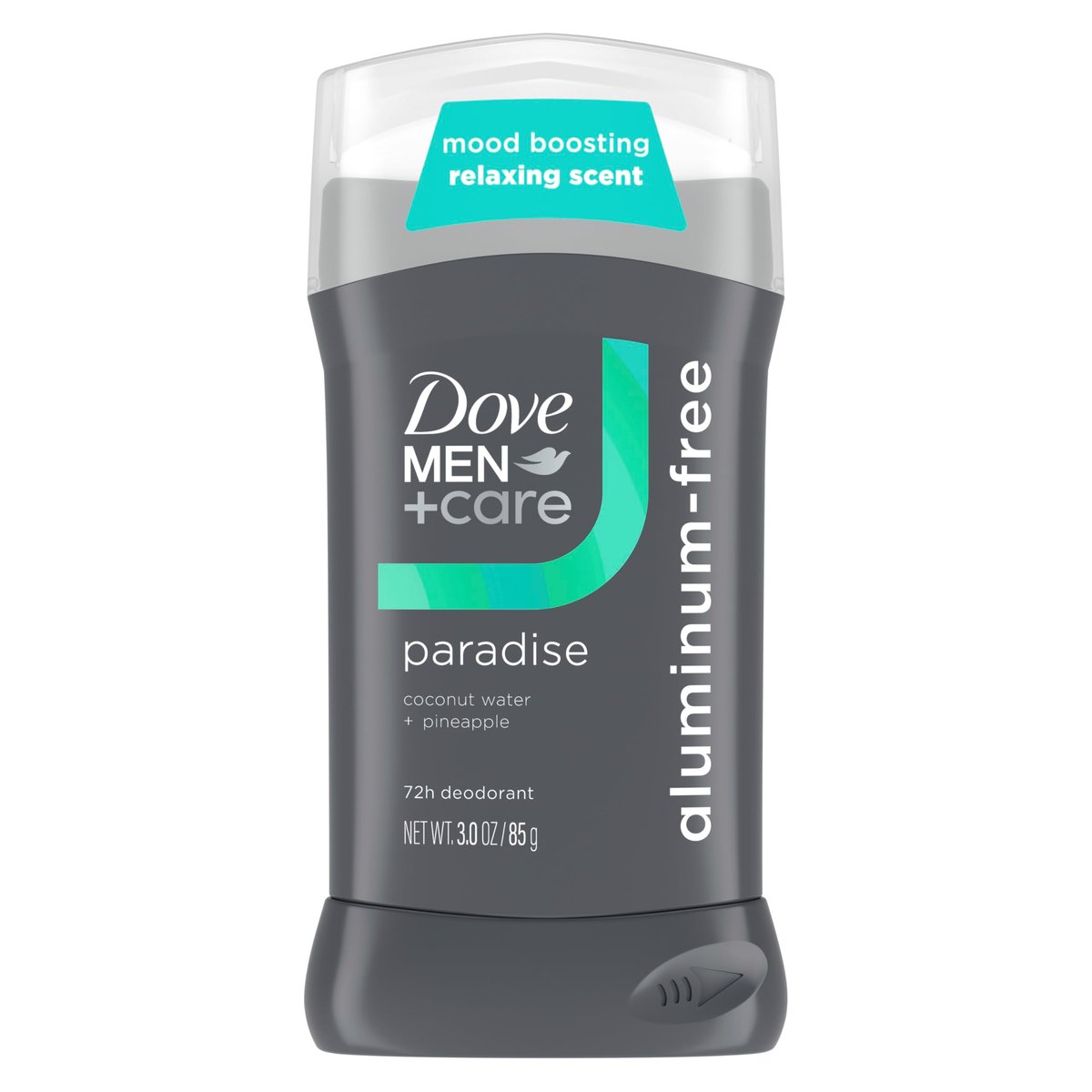 DOVE MEN + CARE Aluminum-Free Deodorant Stick, Paradise Mood Boosting Scent, 72h Odor Protection, 3 oz - görsel 1