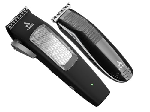 Andis inCRED Cordless Hair Clipper & T-Blade Trimmer Combo Set - 23-Piece Professional Hair Cutting Kit Avelisse