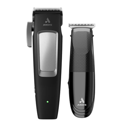 Andis inCRED Cordless Hair Clipper & T-Blade Trimmer Combo Set - 23-Piece Professional Hair Cutting Kit Avelisse