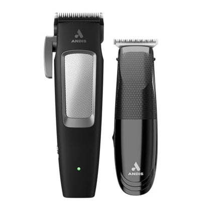 Andis inCRED Cordless Hair Clipper & T-Blade Trimmer Combo Set - 23-Piece Professional Hair Cutting Kit Avelisse