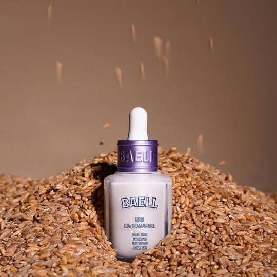 BAELL Farro Enzyme Glow Cream Ampoule - Anti-Aging Face Moisturizer with Niacinamide & Glutathione, 50ml - görsel 5