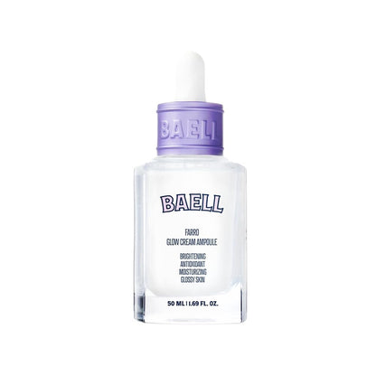 BAELL Farro Enzyme Glow Cream Ampoule - Anti-Aging Face Moisturizer with Niacinamide & Glutathione, 50ml