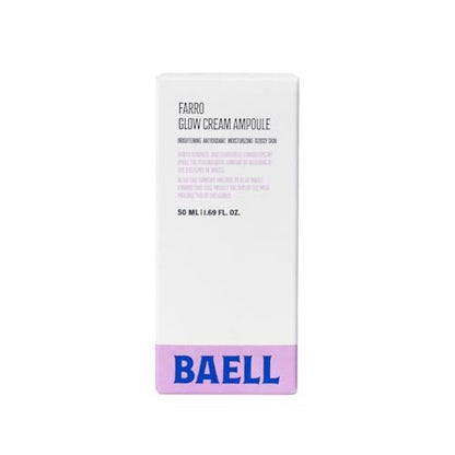 BAELL Farro Enzyme Glow Cream Ampoule - Anti-Aging Face Moisturizer with Niacinamide & Glutathione, 50ml
