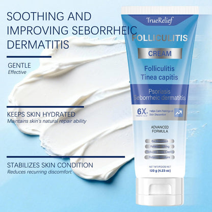 OUHENGTEK Folliculitis Cream - Soothes & Helps Clear Bumps on Scalp, Face, Body & Butt - for Ingrown Hairs, Razor Bumps & Acne - 120g