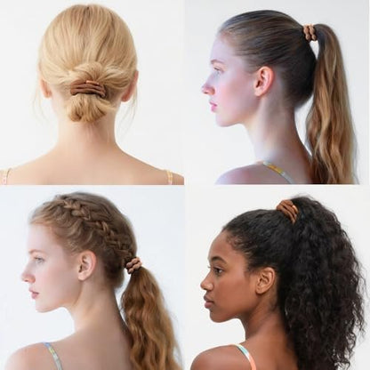 CZZXI 30Ct Hair Ties & Ponytail Holders for Thick Hair, 8mm Wide Gentle Elastics, 3X Stronger with All-Day Comfort, Hair Accessories for Women & Men Avelisse