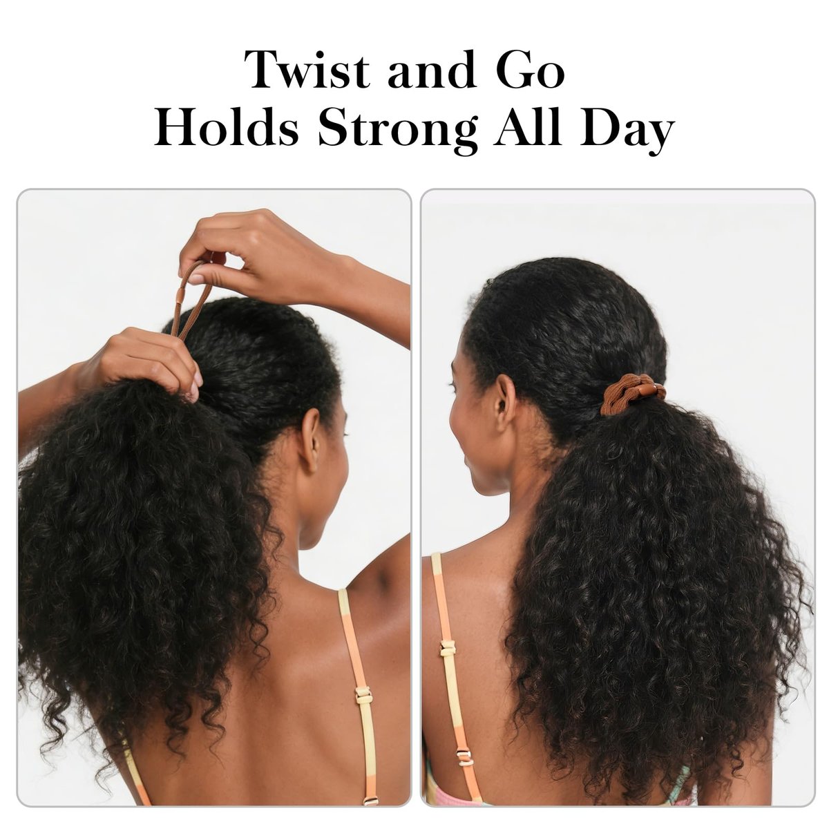 CZZXI 30Ct Hair Ties & Ponytail Holders for Thick Hair, 8mm Wide Gentle Elastics, 3X Stronger with All-Day Comfort, Hair Accessories for Women & Men Avelisse