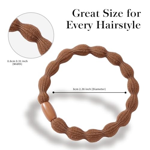 CZZXI 30Ct Hair Ties & Ponytail Holders for Thick Hair, 8mm Wide Gentle Elastics, 3X Stronger with All-Day Comfort, Hair Accessories for Women & Men Avelisse