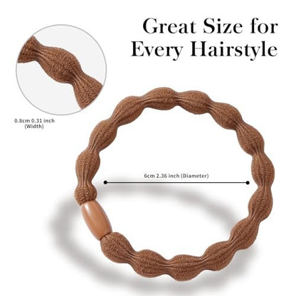 CZZXI 30Ct Hair Ties & Ponytail Holders for Thick Hair, 8mm Wide Gentle Elastics, 3X Stronger with All-Day Comfort, Hair Accessories for Women & Men Avelisse