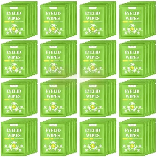 80 Pcs Eyelid Wipes with Tea Tree Oil, Individually Wrapped Eye Lid Cleansing Wipes for Sensitive Eyes, Alcohol-Free Daily Eyelid Cleanser & Gentle Eye Care - görsel 2