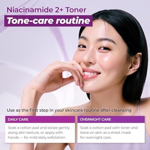 JUMISO Niacinamide 2% + PHA/BHA Pore Smoothing Toner - 205ml/6.93 fl oz - Unscented Korean Glass Skin Prep with TXA & Glutathione Avelisse