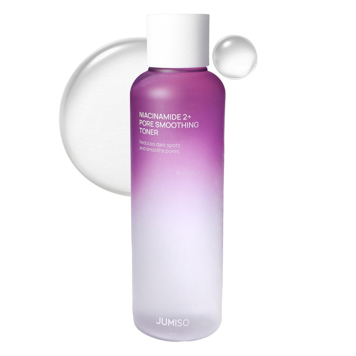 JUMISO Niacinamide 2% + PHA/BHA Pore Smoothing Toner - 205ml/6.93 fl oz - Unscented Korean Glass Skin Prep with TXA & Glutathione Avelisse