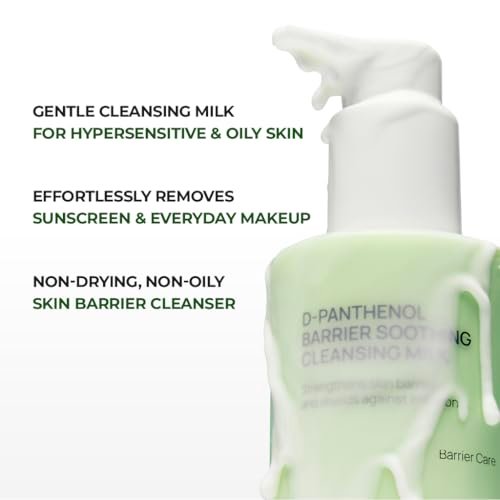 JUMISO D-Panthenol Barrier Soothing Cleansing Milk – 300ml Gentle First Cleanser with 5-Ceramide for Sensitive Skin Avelisse