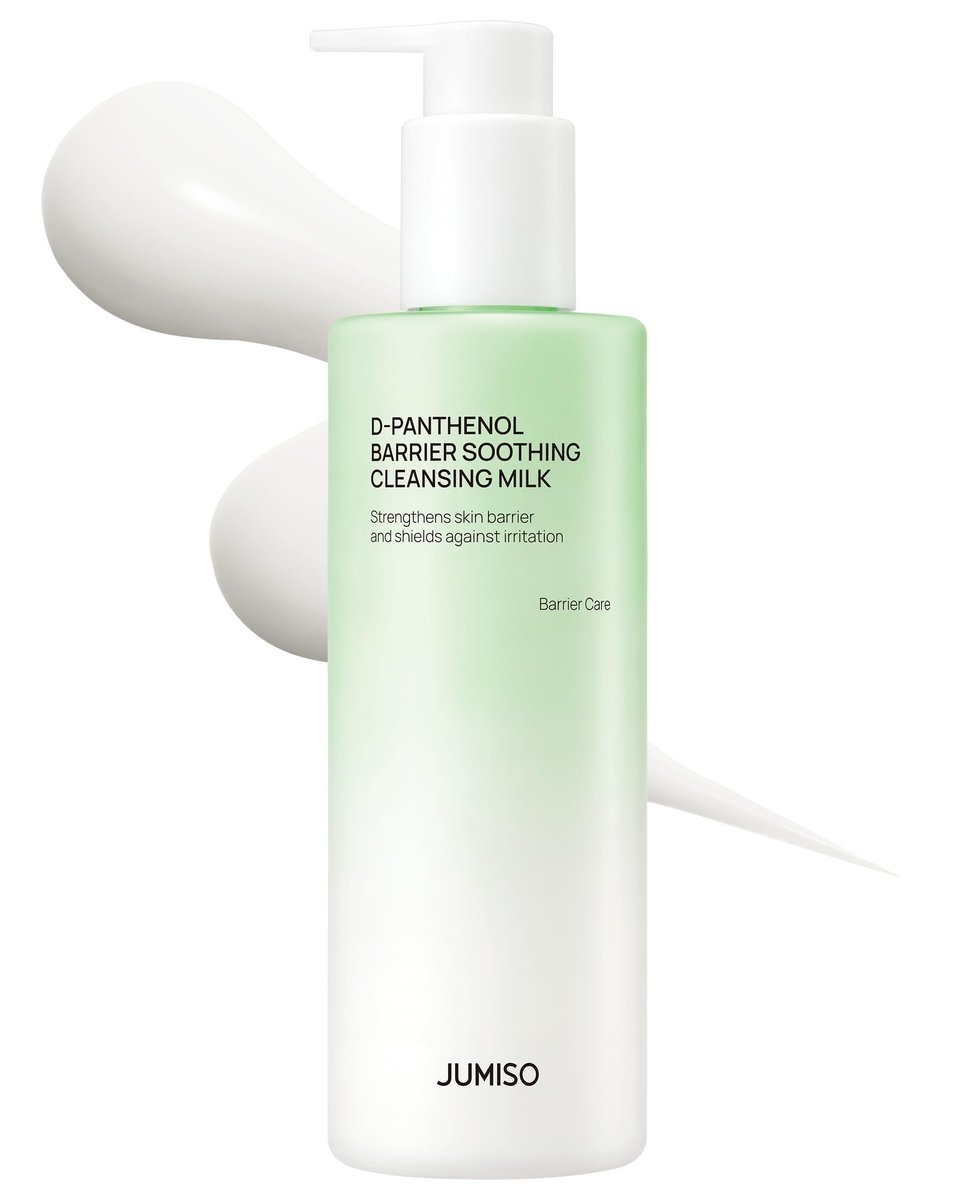 JUMISO D-Panthenol Barrier Soothing Cleansing Milk – 300ml Gentle First Cleanser with 5-Ceramide for Sensitive Skin Avelisse