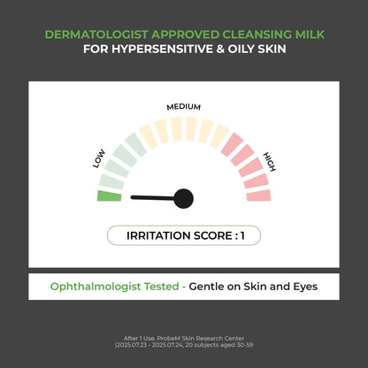 JUMISO D-Panthenol Barrier Soothing Cleansing Milk – 300ml Gentle First Cleanser with 5-Ceramide for Sensitive Skin Avelisse