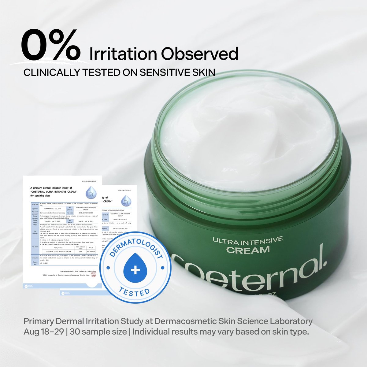 coeternal Ultra Intensive Cream – Hydrating Korean Face Moisturizer with Niacinamide, Arginine & Algae11 Extracts, Non-Greasy Barrier Cream for Dry, Oily or Sensitive Skin, 50ml / 1.69 fl.oz. Avelisse