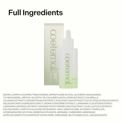 Coeternal Deep Moisture Serum – Korean Hydrating Face Serum with Algae11, Niacinamide & Arginine for Dry Skin, Barrier Repair & Glass Skin Glow, Fragrance-Free K-Beauty Skincare, 50ml / 1.69 fl.oz. Avelisse