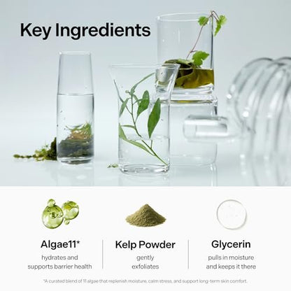 Coeternal pH Balanced Gel Cleanser - Hydrating Korean Foaming Face Wash with Algae11 & Kelp Powder, Gentle Deep Cleanser for Oily or Sensitive Skin, Non-Comedogenic K-Beauty, 100ml Avelisse
