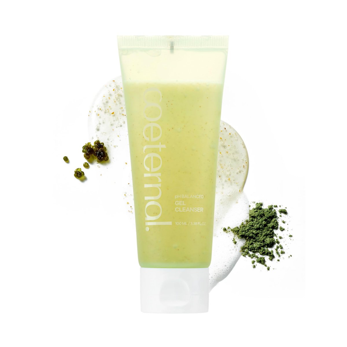 Coeternal pH Balanced Gel Cleanser - Hydrating Korean Foaming Face Wash with Algae11 & Kelp Powder, Gentle Deep Cleanser for Oily or Sensitive Skin, Non-Comedogenic K-Beauty, 100ml Avelisse