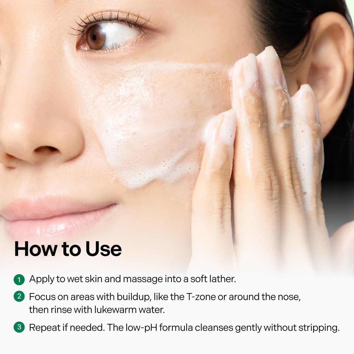 Coeternal pH Balanced Gel Cleanser - Hydrating Korean Foaming Face Wash with Algae11 & Kelp Powder, Gentle Deep Cleanser for Oily or Sensitive Skin, Non-Comedogenic K-Beauty, 100ml Avelisse