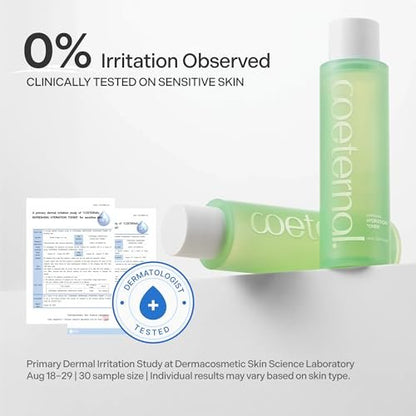 Coeternal Refreshing Hydration Toner – Korean Face Toner with Hyaluronic Acid & Algae11 for Glass Skin, Hydrating & Calming, 150ml