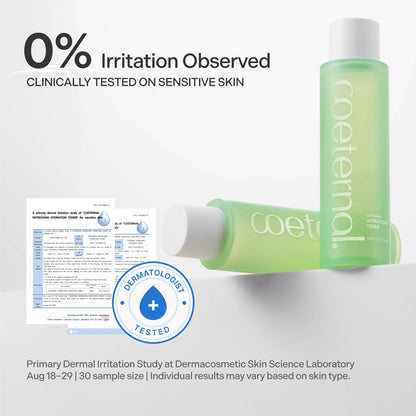 Coeternal Refreshing Hydration Toner – Korean Face Toner with Hyaluronic Acid & Algae11 for Glass Skin, Hydrating & Calming, 150ml