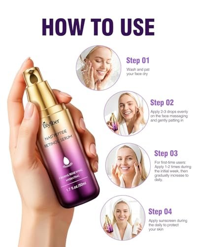 NAD+ Retinol Collagen Face Serum: Anti-Aging Peptide Serum for Tightening Skin, Reducing Wrinkles & Fine Lines, Hydrating for Radiant Glow Avelisse