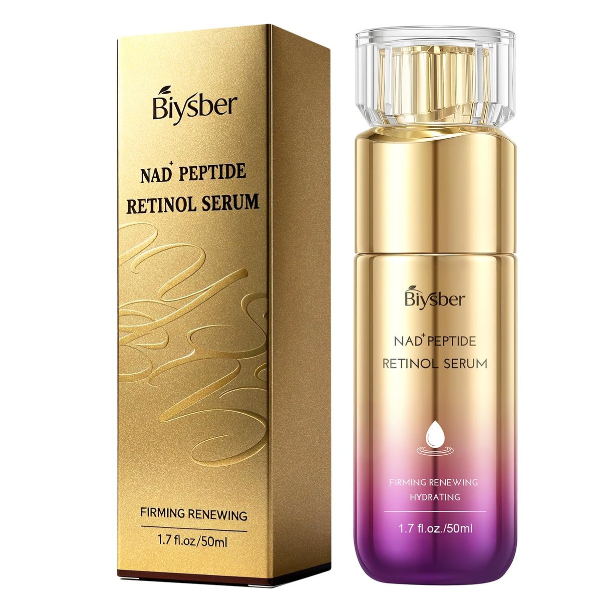 NAD+ Retinol Collagen Face Serum: Anti-Aging Peptide Serum for Tightening Skin, Reducing Wrinkles & Fine Lines, Hydrating for Radiant Glow Avelisse