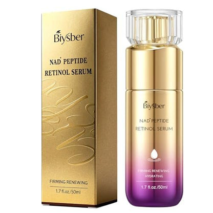 NAD+ Retinol Collagen Face Serum: Anti-Aging Peptide Serum for Tightening Skin, Reducing Wrinkles & Fine Lines, Hydrating for Radiant Glow Avelisse