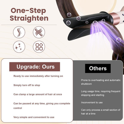DrFlito Hair Smooth Attachment Compatible with Dyson Airwrap – Gentle Airflow Smooth Nozzle for Sleek Straight Finish Avelisse