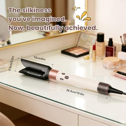 DrFlito Hair Smooth Attachment Compatible with Dyson Airwrap – Gentle Airflow Smooth Nozzle for Sleek Straight Finish Avelisse