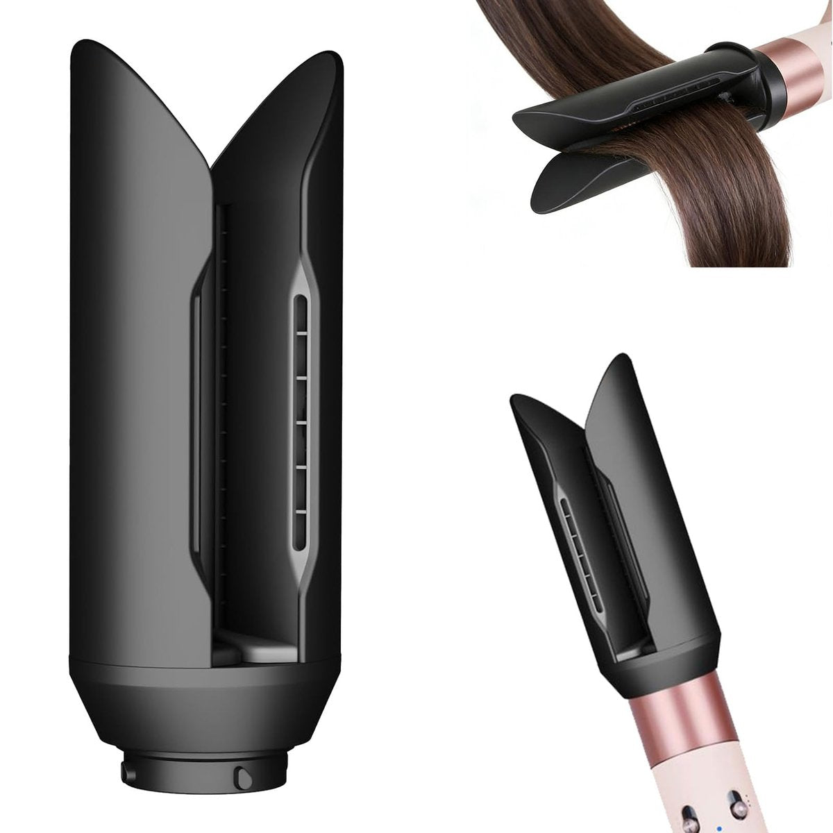 DrFlito Hair Smooth Attachment Compatible with Dyson Airwrap – Gentle Airflow Smooth Nozzle for Sleek Straight Finish Avelisse