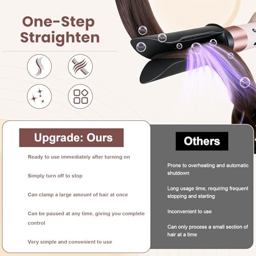 DrFlito Hair Smooth Attachment Compatible with Dyson Airwrap – Gentle Airflow Smooth Nozzle for Sleek Straight Finish Avelisse